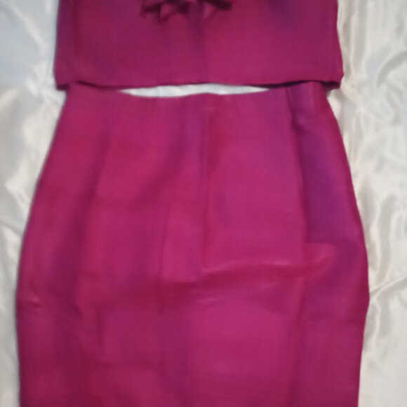 handmade two-piece women's thin strap burgund top size2XL-3XL skirt sizeXL boho - Picture 7 of 10